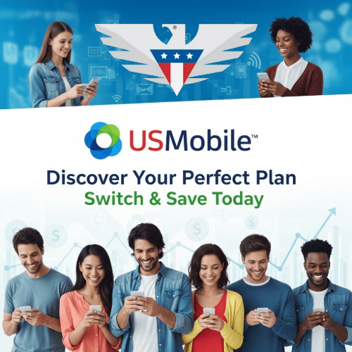 Call to action to discover USMobile plans and save on cell phone bills