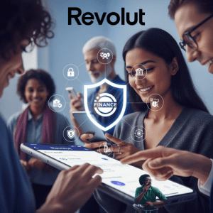 Revolut security and privacy shield symbolizing safe money management with encryption and fraud protection