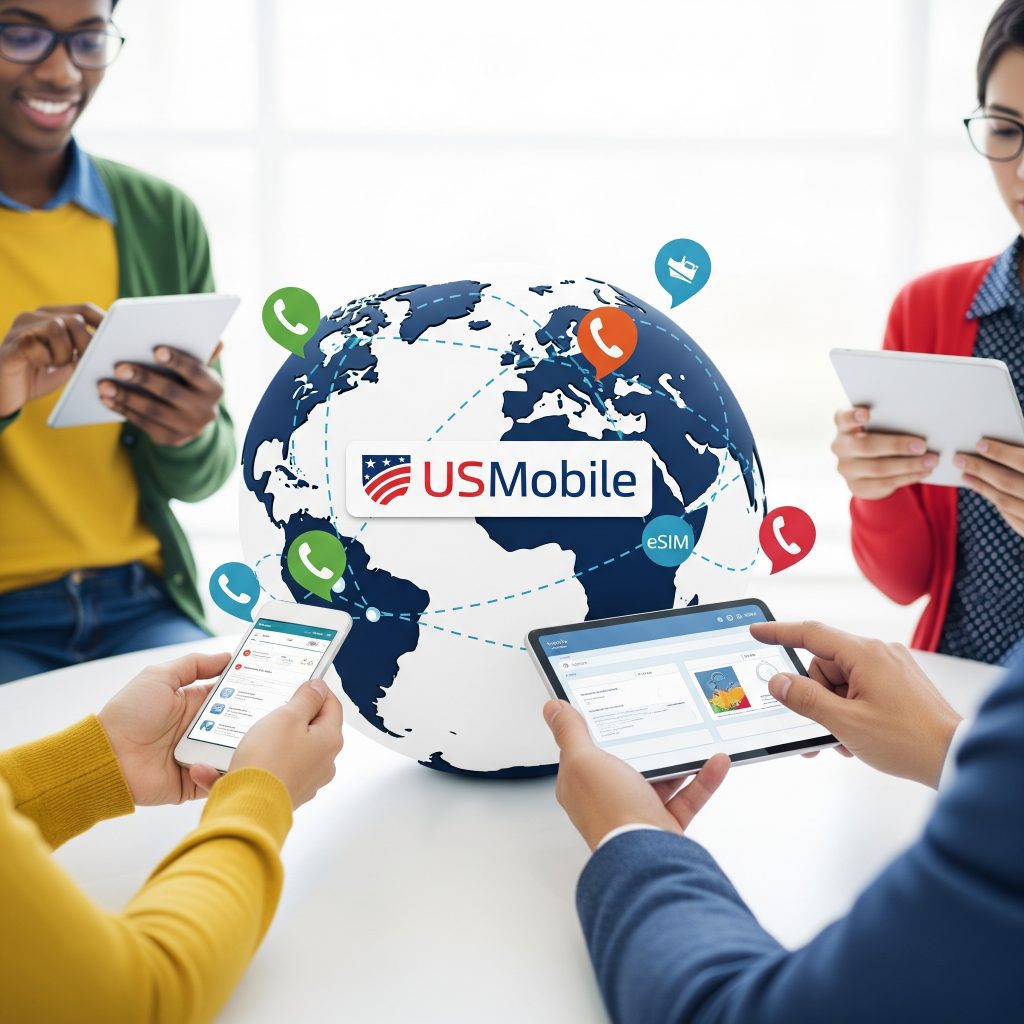 USMobile international calls, roaming, and eSIM features for global connectivity